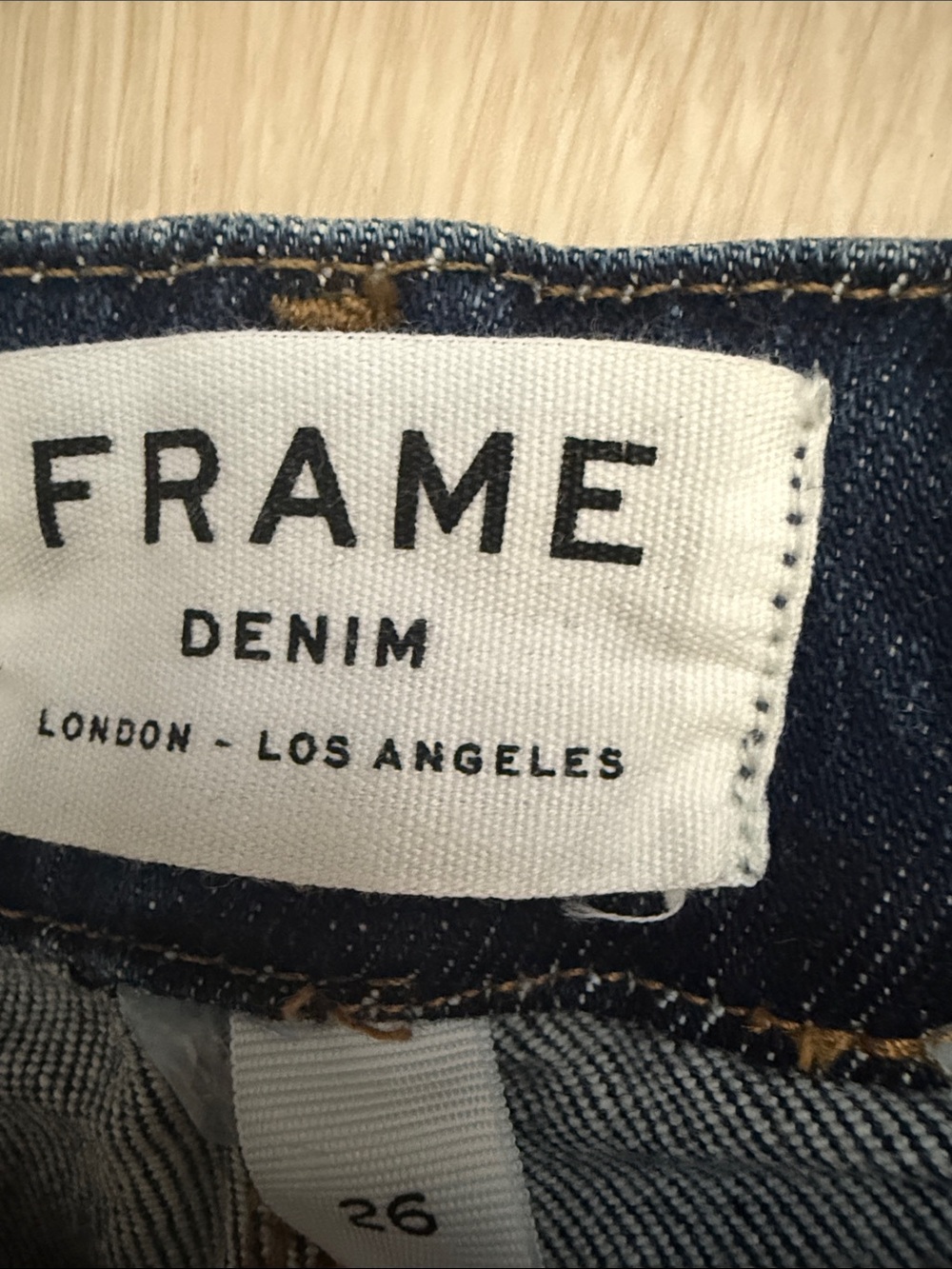 Frame Denim Delavan Dark Blue Flared Wide-Leg Jeans - Picture 2 of 9